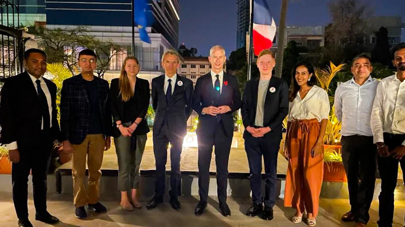 French Minister for Foreign Trade meets