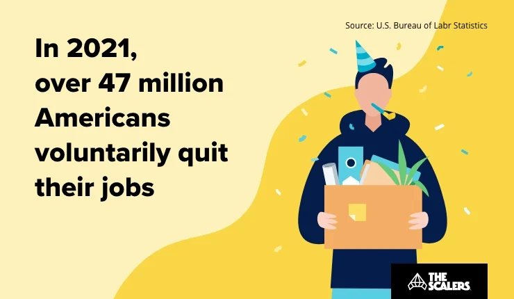 Americans voluntarily quit their jobs