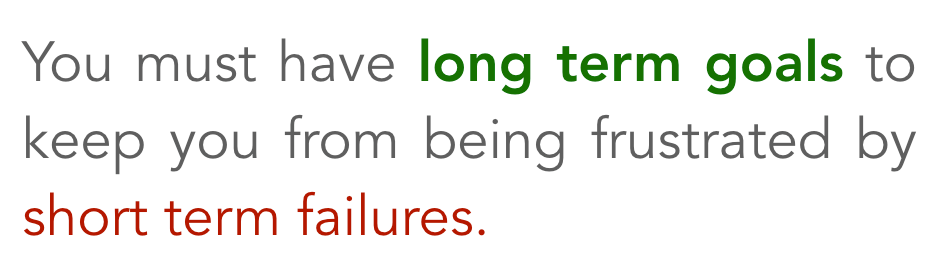 Long-term goals quote