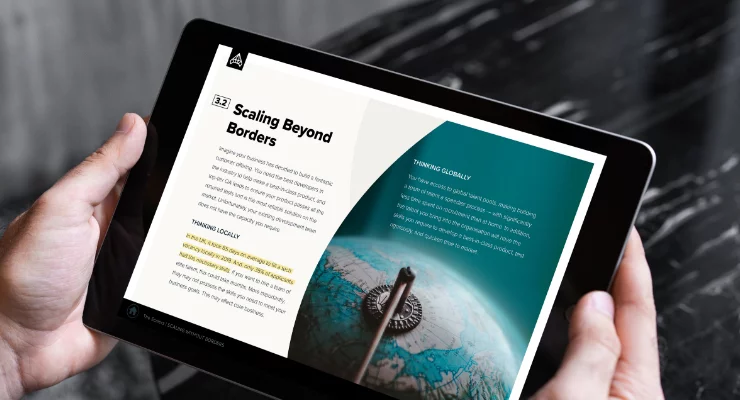 Scaling beyond borders tablet view