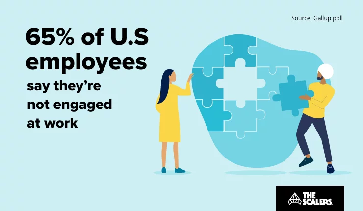 employees are not engaged at work