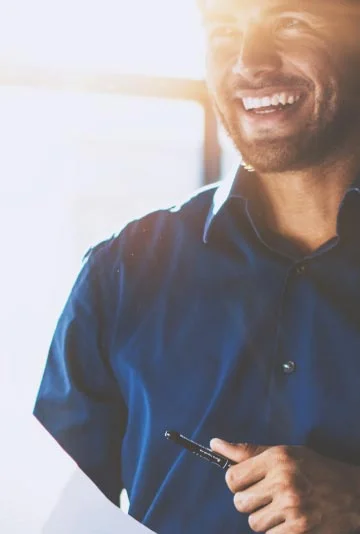 Smiling man