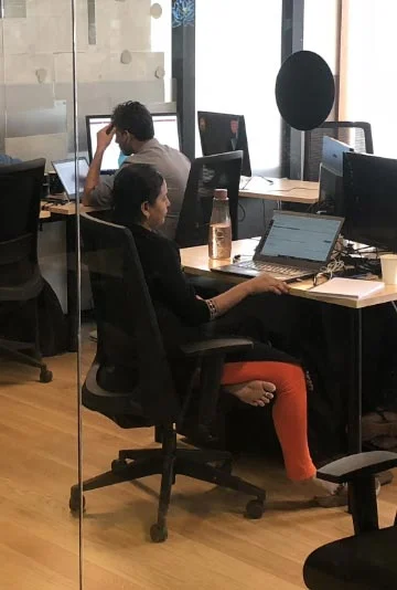 Team working in office