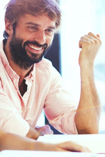 Smiling man
