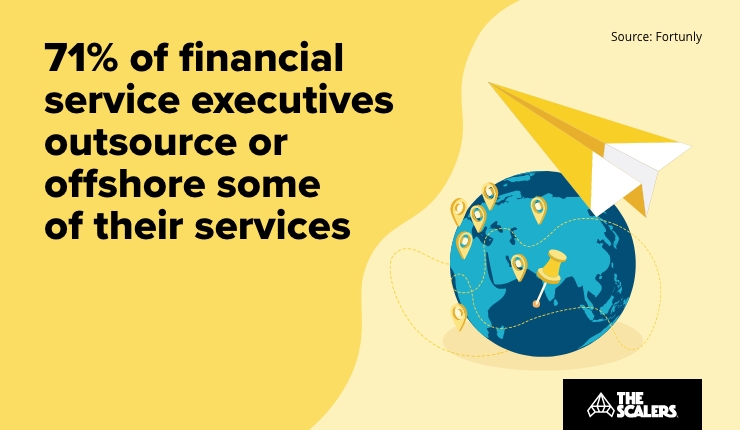 Financial service executives outsource or offshore