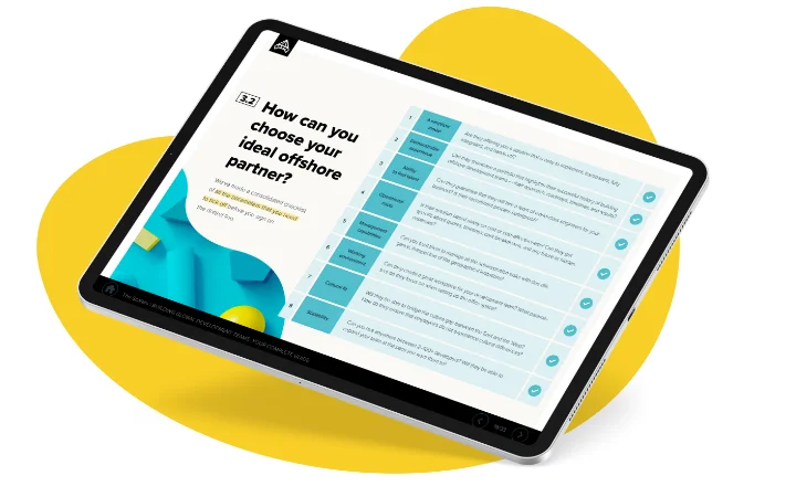 tablet with educational content