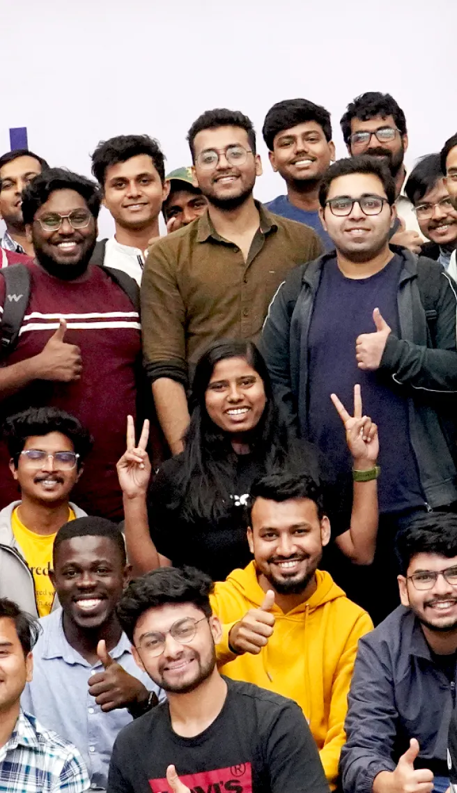 Engineers with smiley faces