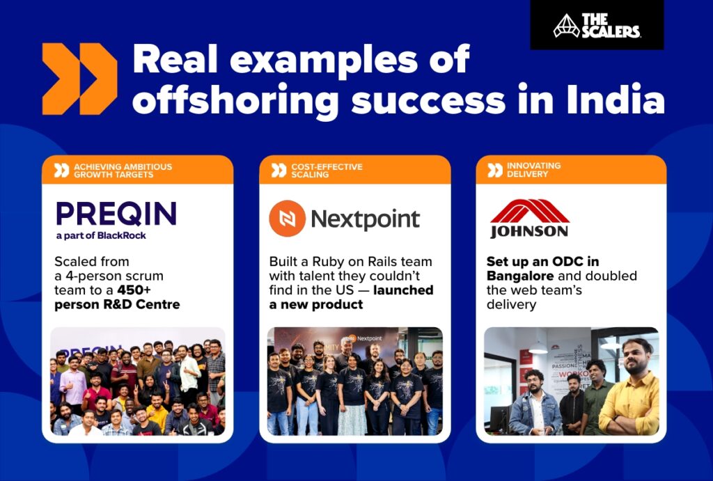 examples of offshoring success in India