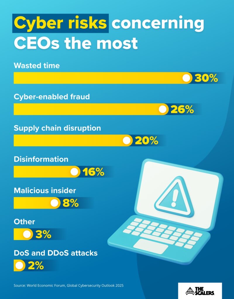 Cyber risk concerning CEOs the most