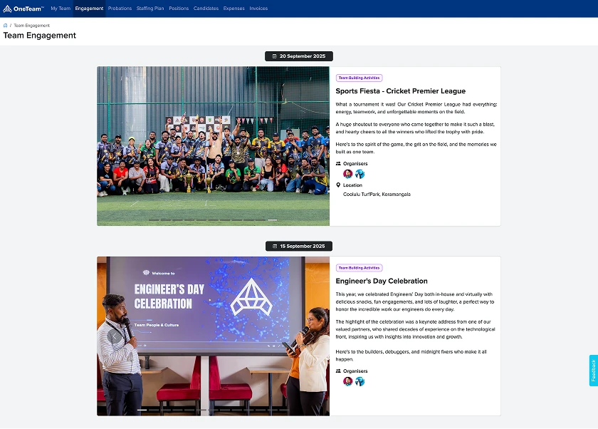 Explore engagement activities